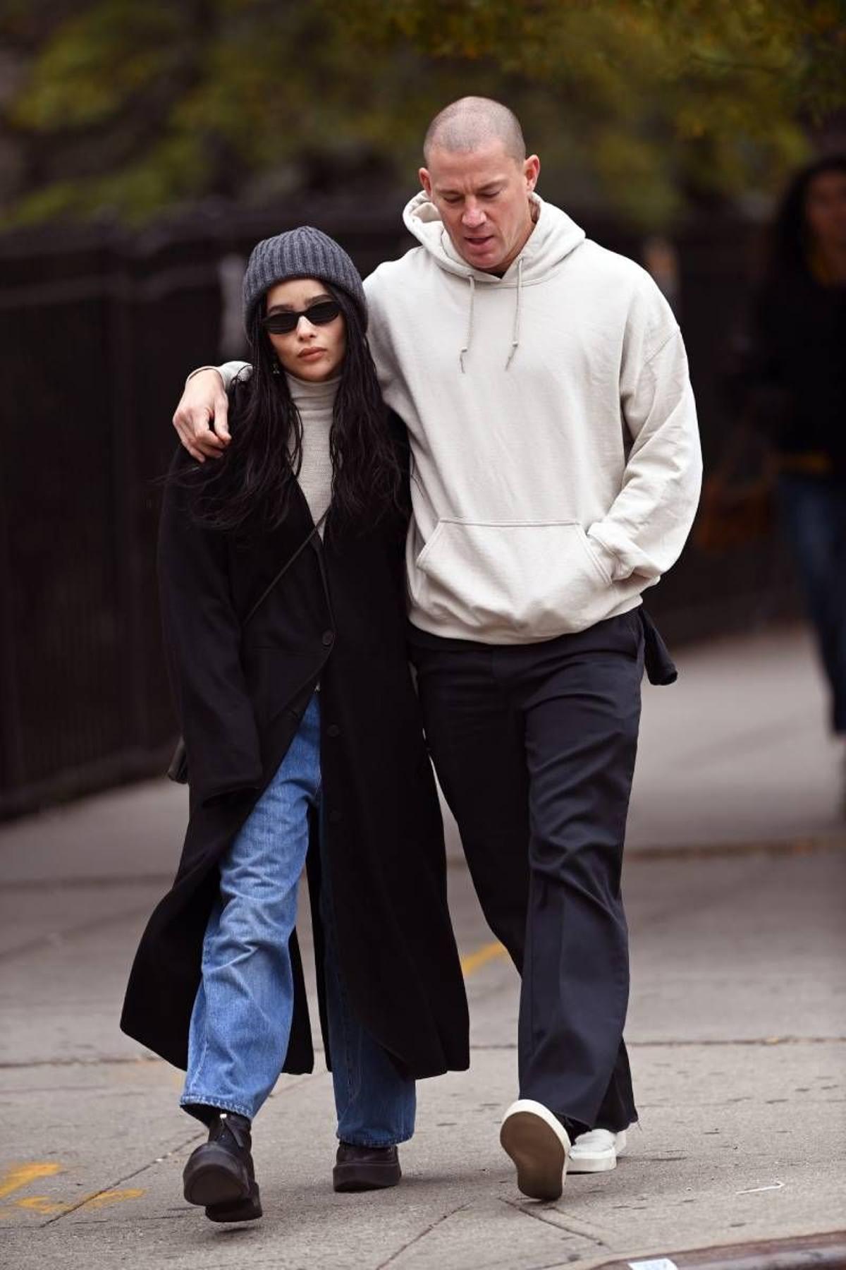 Zoë Kravitz y Channing Tatum confirman su relación con un romántico paseo en Nueva York