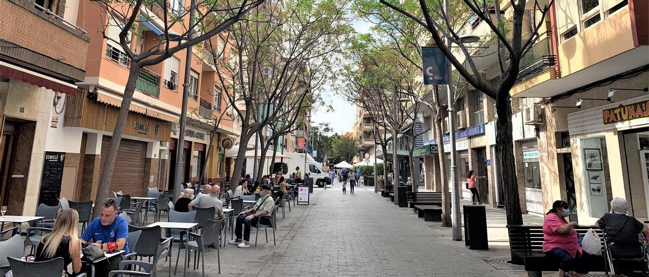 La avenida de la Libertad de San Vicente del Raspeig