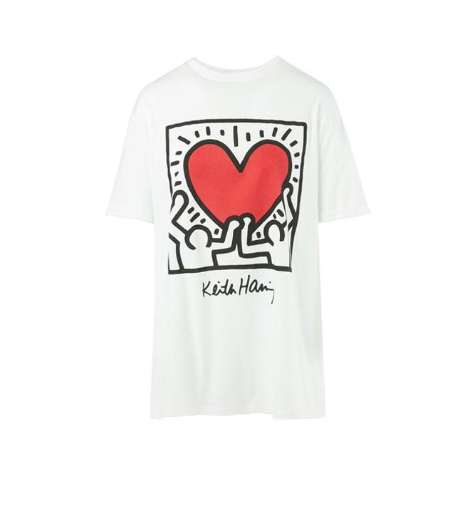 Camiseta de la colección de Keith Haring para Stradivarius