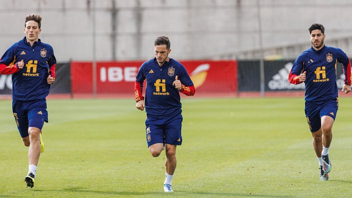 España no se entrenará en el escenario del partido