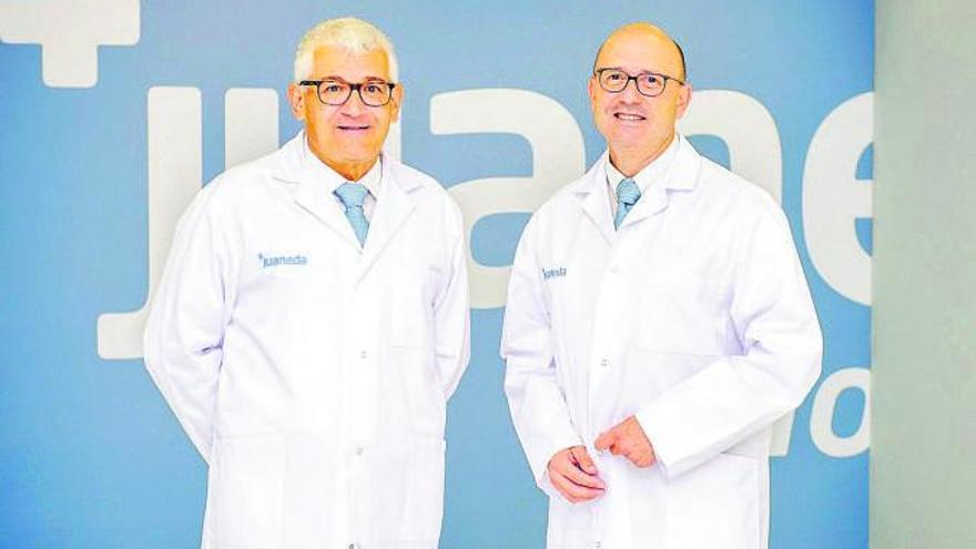 Auf den Verdauungstrakt spezialisierte Chirurgen: Dr. Salvador Pascual und Dr. Andrés Cifuentes.  | FOTO: CLÍNICA JUANEDA