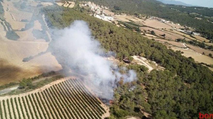 Vista des de l&#039;aire de la zona de l&#039;incendi