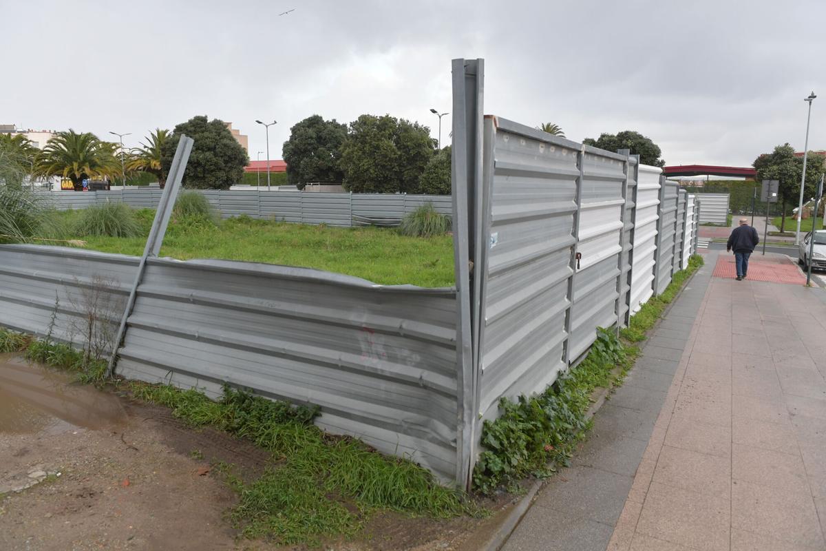 Parcela de A Maestranza, en A Coruña, donde se pretende levantar un edificio