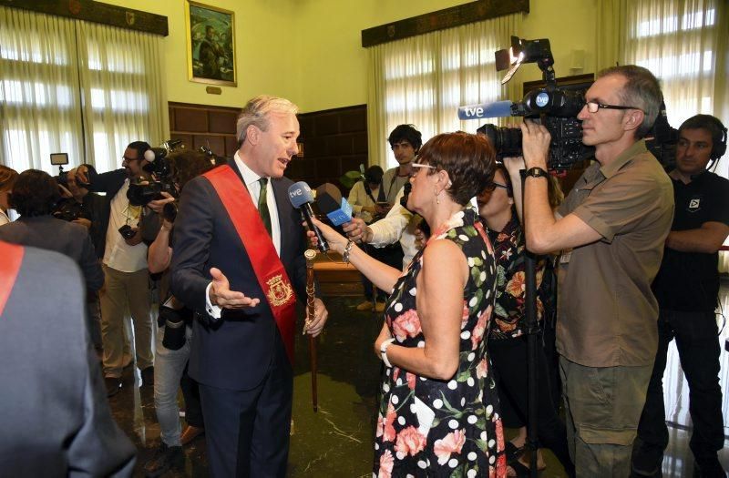 Toma de posesión de Jorge Azcón como alcalde de Zaragoza