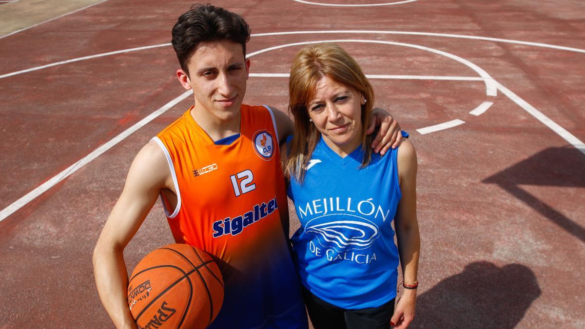 Madre e hijo tienen en el baloncesto algo que se ha transmitido en los genes.