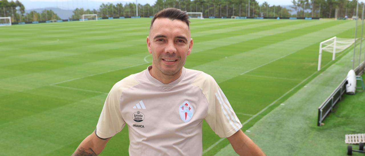 Charlamos con Iago Aspas antes del inicio del curso liguero