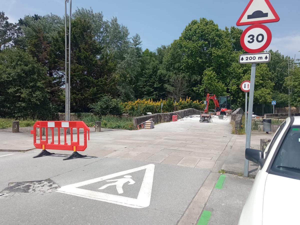 Las obras de empedrado en Ponte do Sar empiezan este lunes