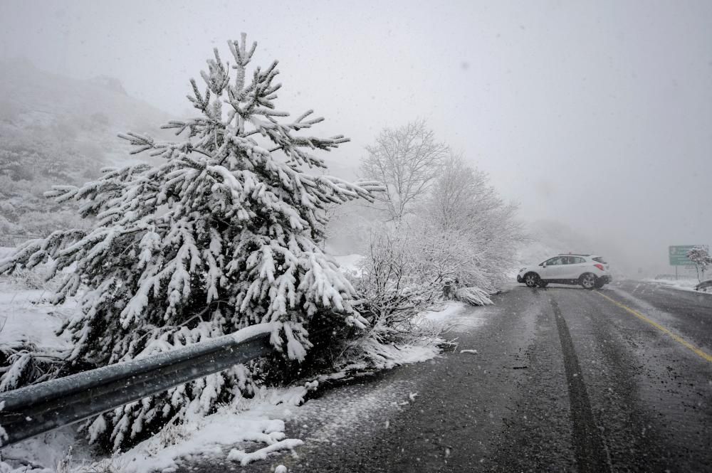 Abril en Galicia: frío, nieve y lluvia