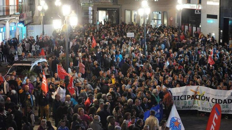 La manifestación celebrada en Vilagarcía el 30 de septiembre. // Iñaki Abella