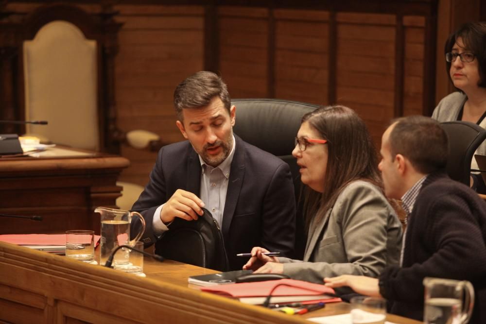 Pleno municipal en Gijón.