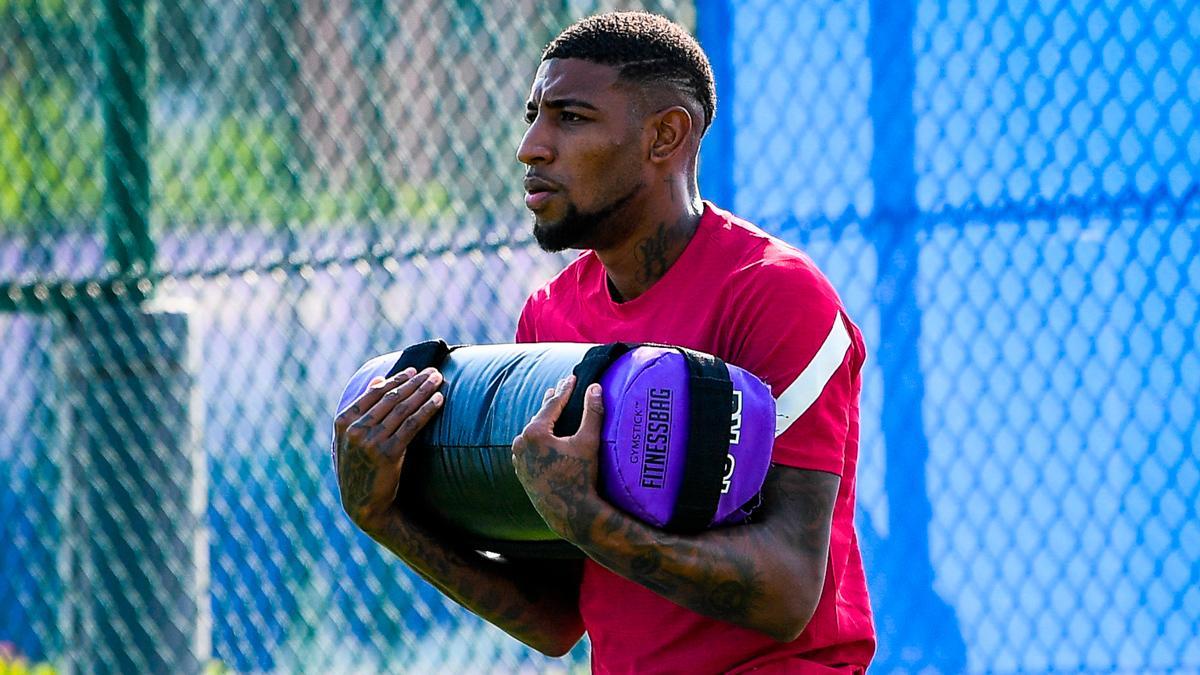 Emerson, durante un entrenamiento