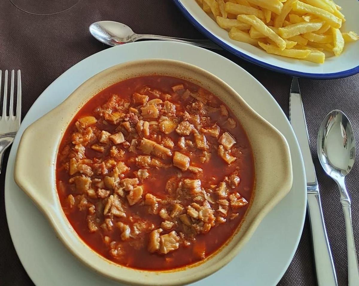 Plato de callos.