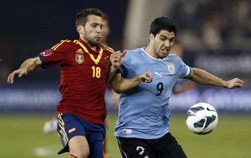 Partido amistoso entre España y Uruguay