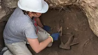 Hallazgo histórico: Las excavaciones en la ciudad visigoda de València la Vella sacan a la luz un taller propio de fabricación de monedas