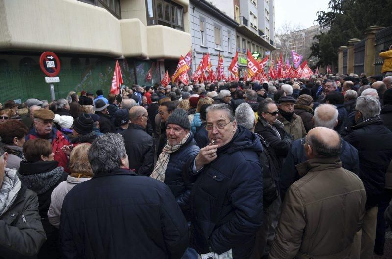 Protesta de jubilados en Zaragoza