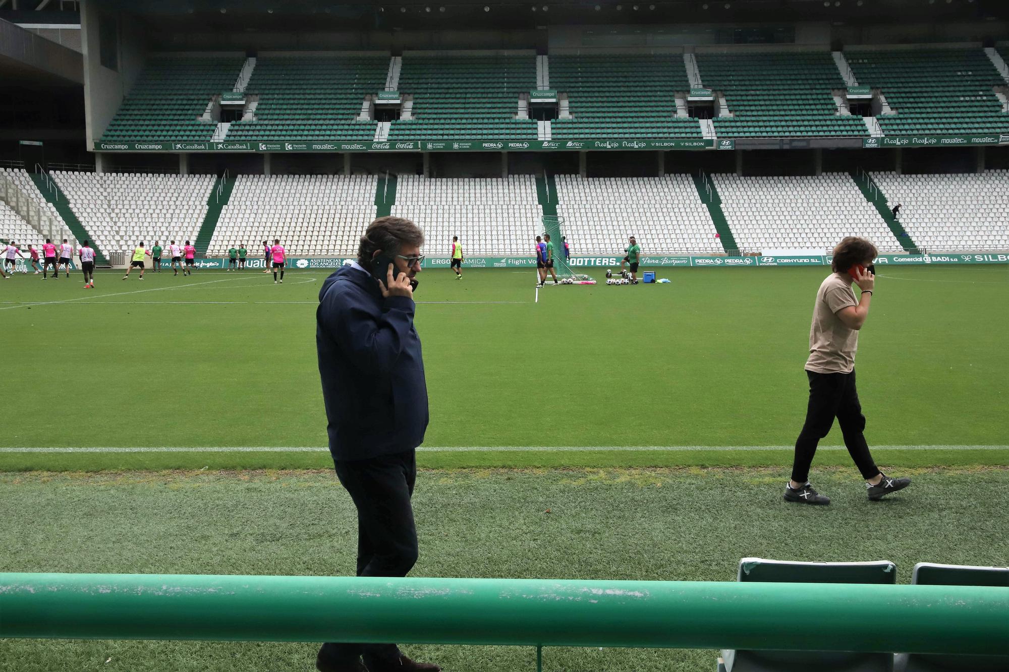 Entrenamiento del Córdoba CF tras el descenso a Segunda RFEF