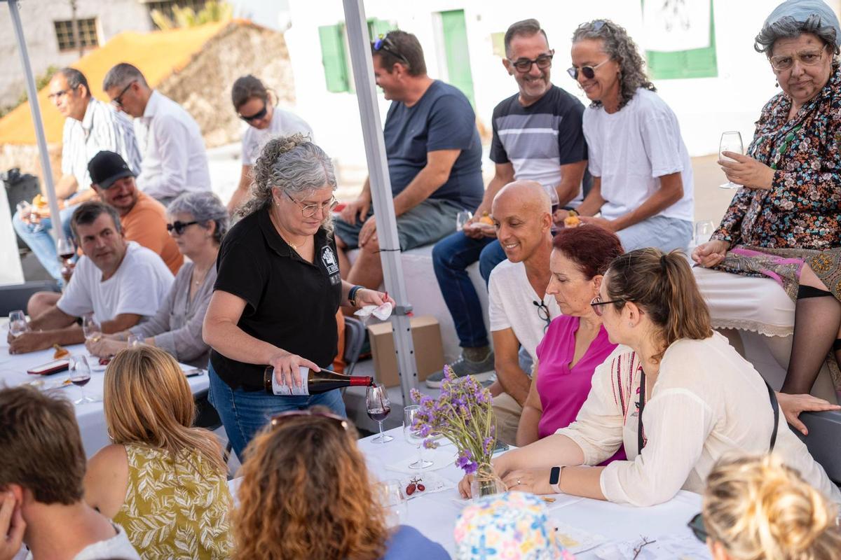 Cata y maridaje de vinos locales en la plaza de Echedo