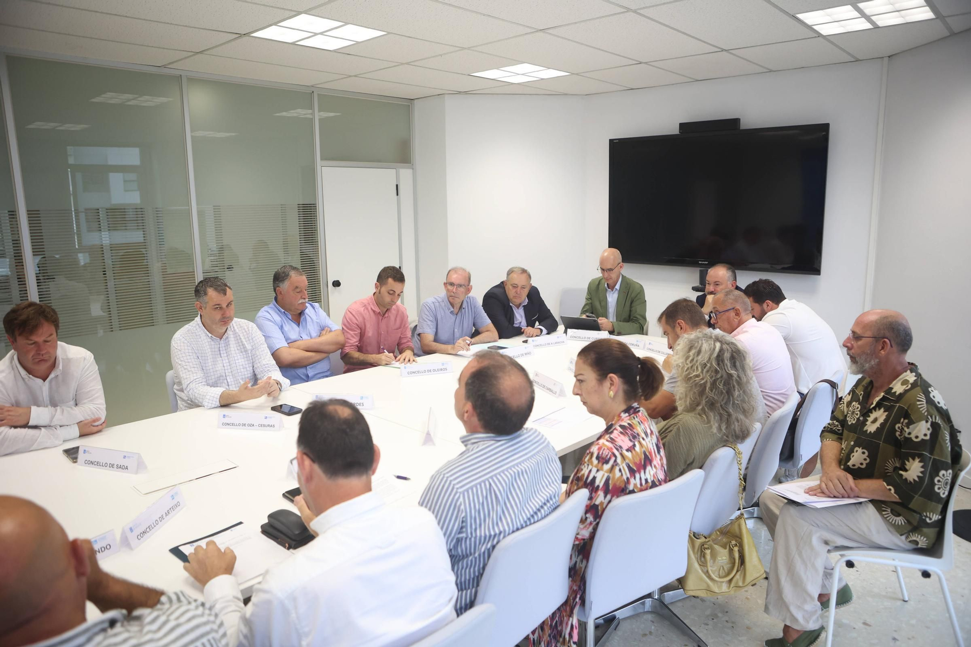 Reunión en A Coruña de la comisión de seguimiento del Área de Transporte Metropolitano
