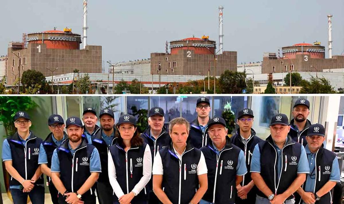 Expertos del OIEA se dirigen a la planta nuclear de Zaporiyia en Ucrania.