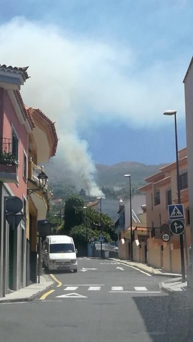 Otro conato de incendio en La Orotava