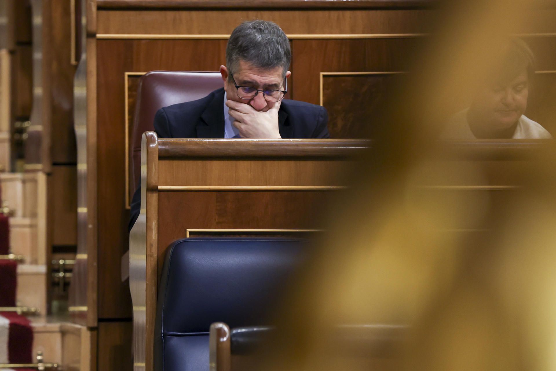 Patxi López, en el Pleno del Congreso.