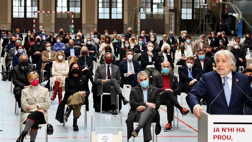 L&#039;Estació del Nord durant l&#039;acte empresarial en el moment de la intervenció del president de Foment del Treball, Josep Sánchez Llibre