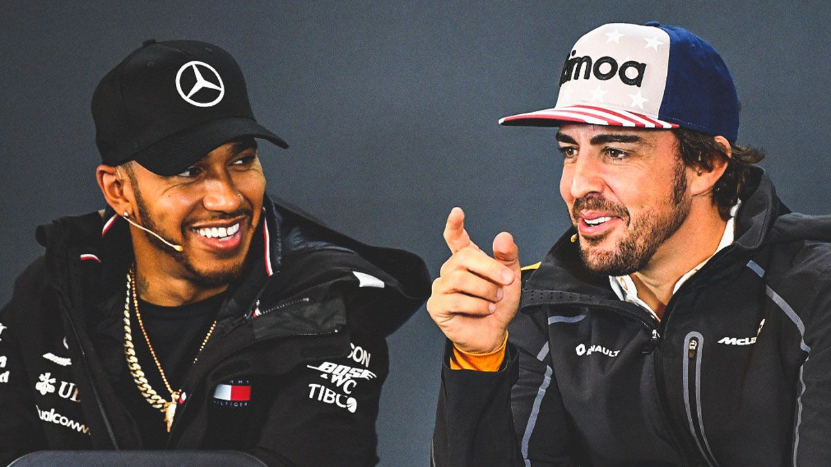 Hamilton y Alonso, en rueda de prensa