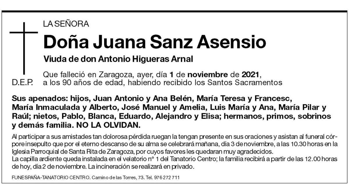 Juana Sanz Asensio