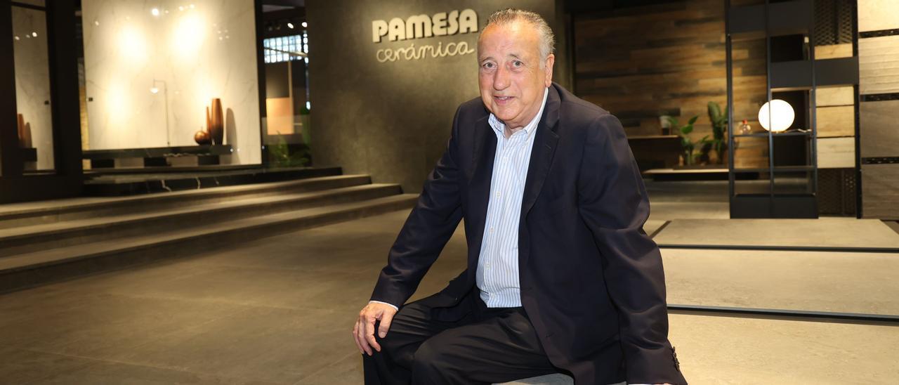 El presidente del Villarreal CF, Fernando Roig, durante la entrevista para &#039;Mediterráneo&#039; en las instalaciones de Pamesa Cerámica en Vila-real.