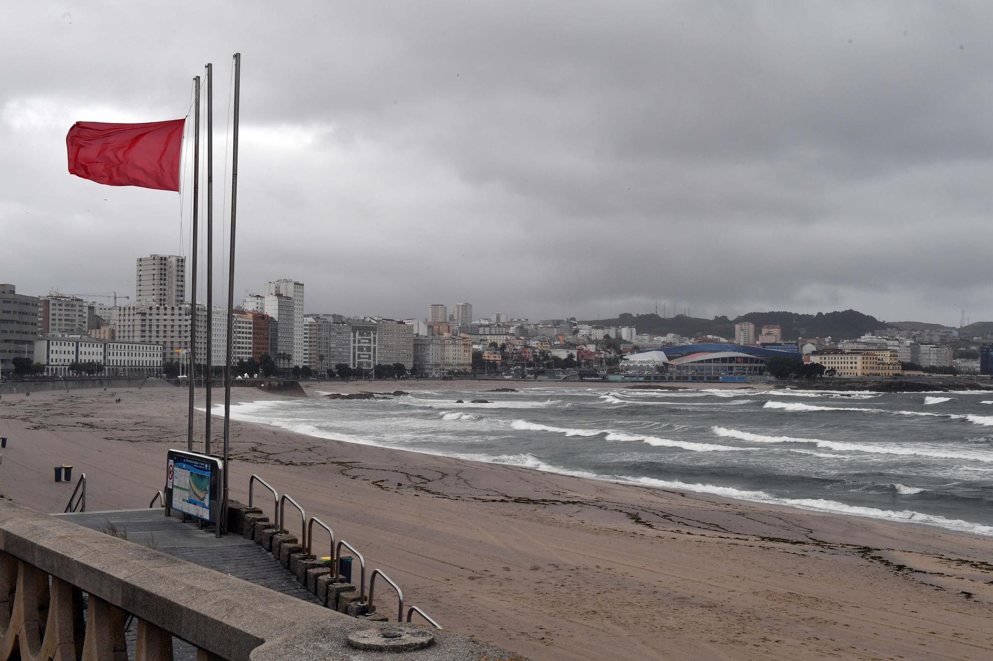 Minitemporal en A Coruña en pleno mes de junio