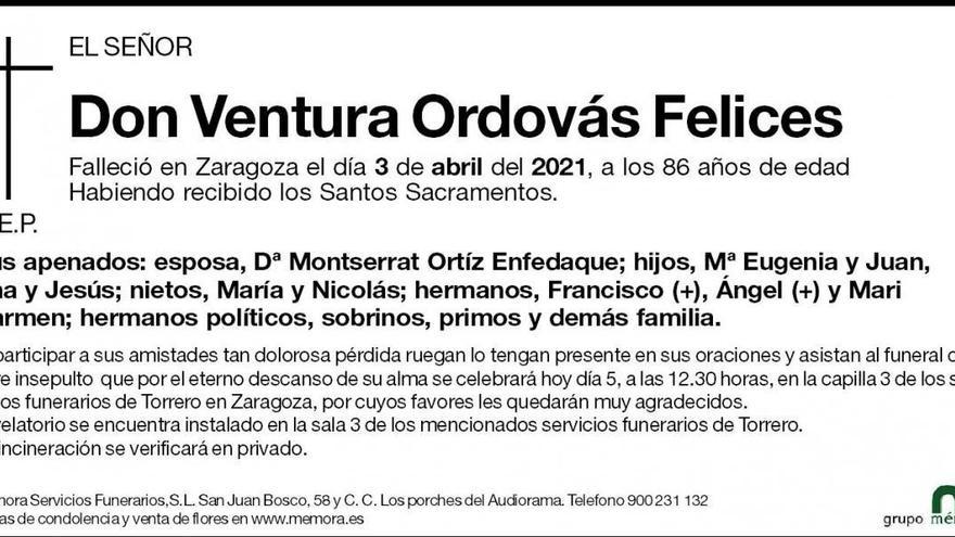 Ventura Ordovás Felices