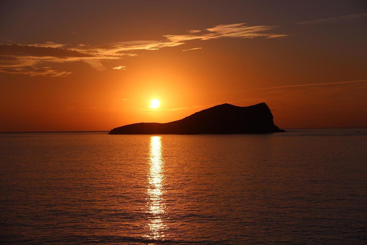 Puesta de sol en Ibiza.