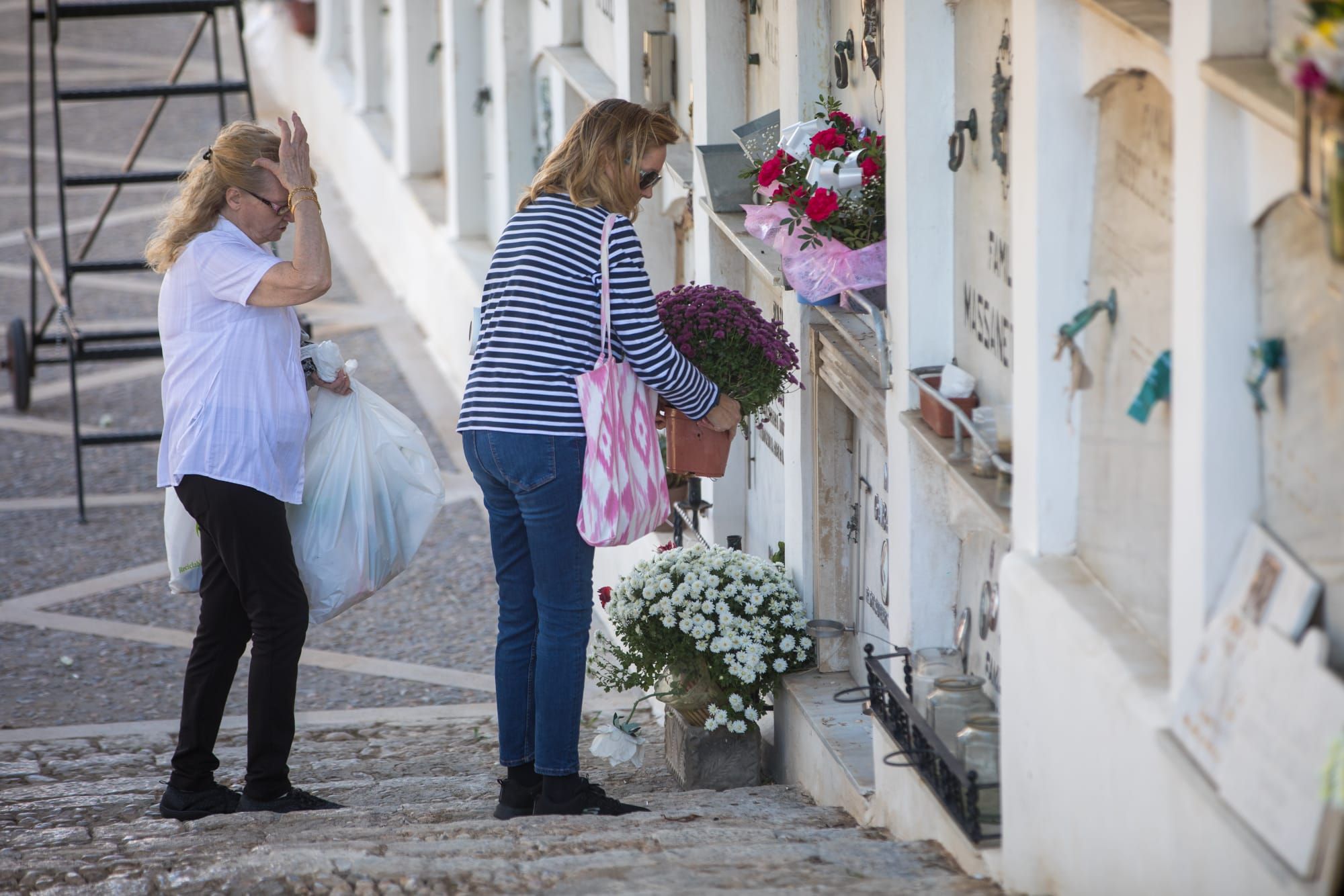 Día de Tots Sants en el cementerio de Palma