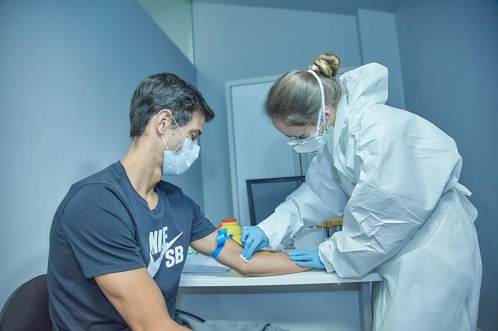 Exámenes médicos del CD Tenerife