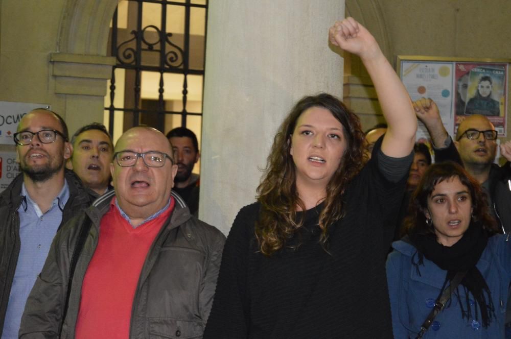 Acte de suport a l'alcaldessa de Berga, Montse Venturós