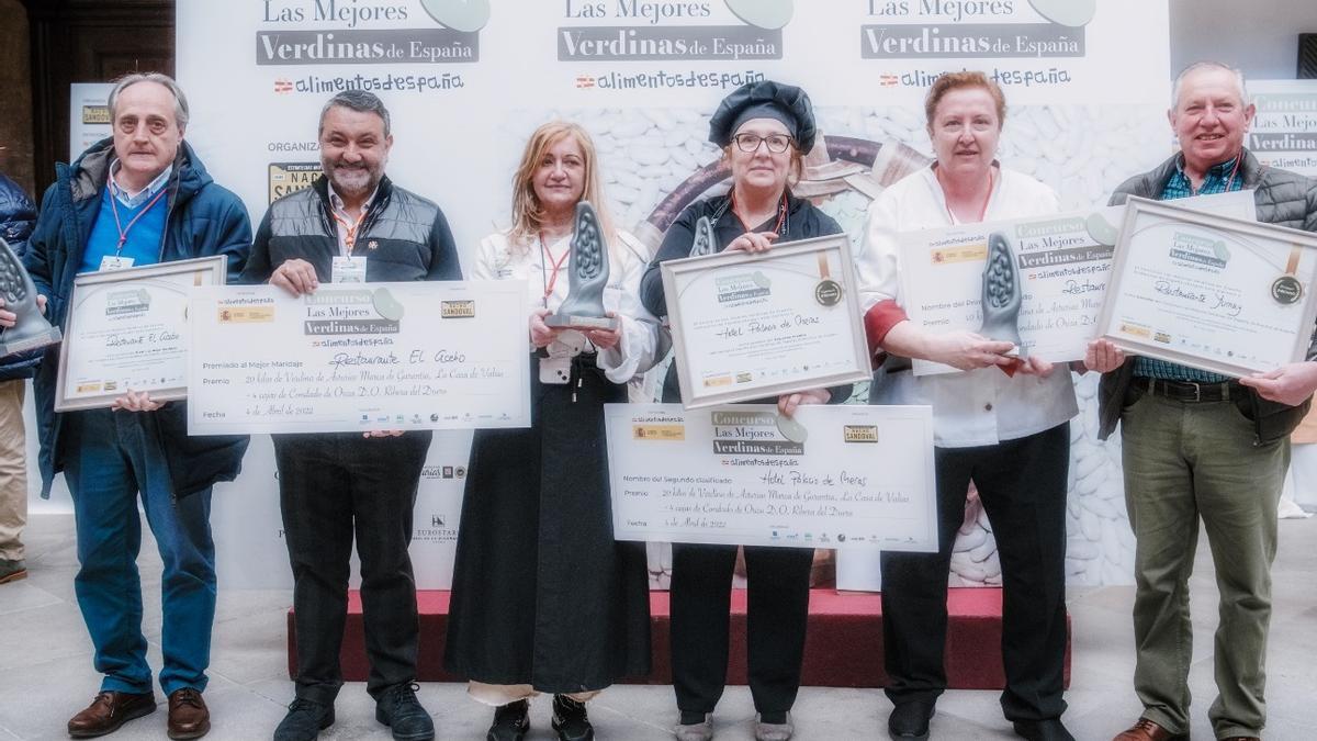 Ganadores de  la última edición del concurso Las Mejores Verdinas de España.