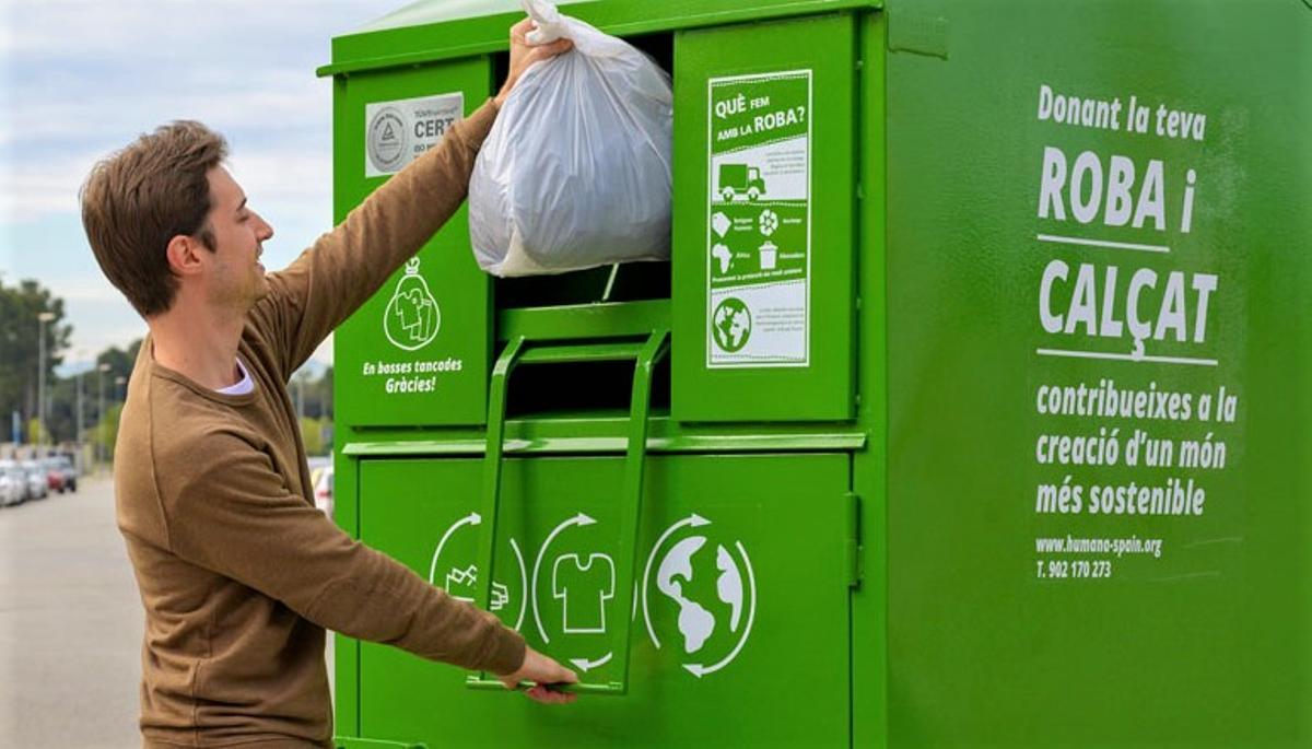 Humana va recollir 150 tones de roba al Baix Llobregat durant el primer semestre de l’any