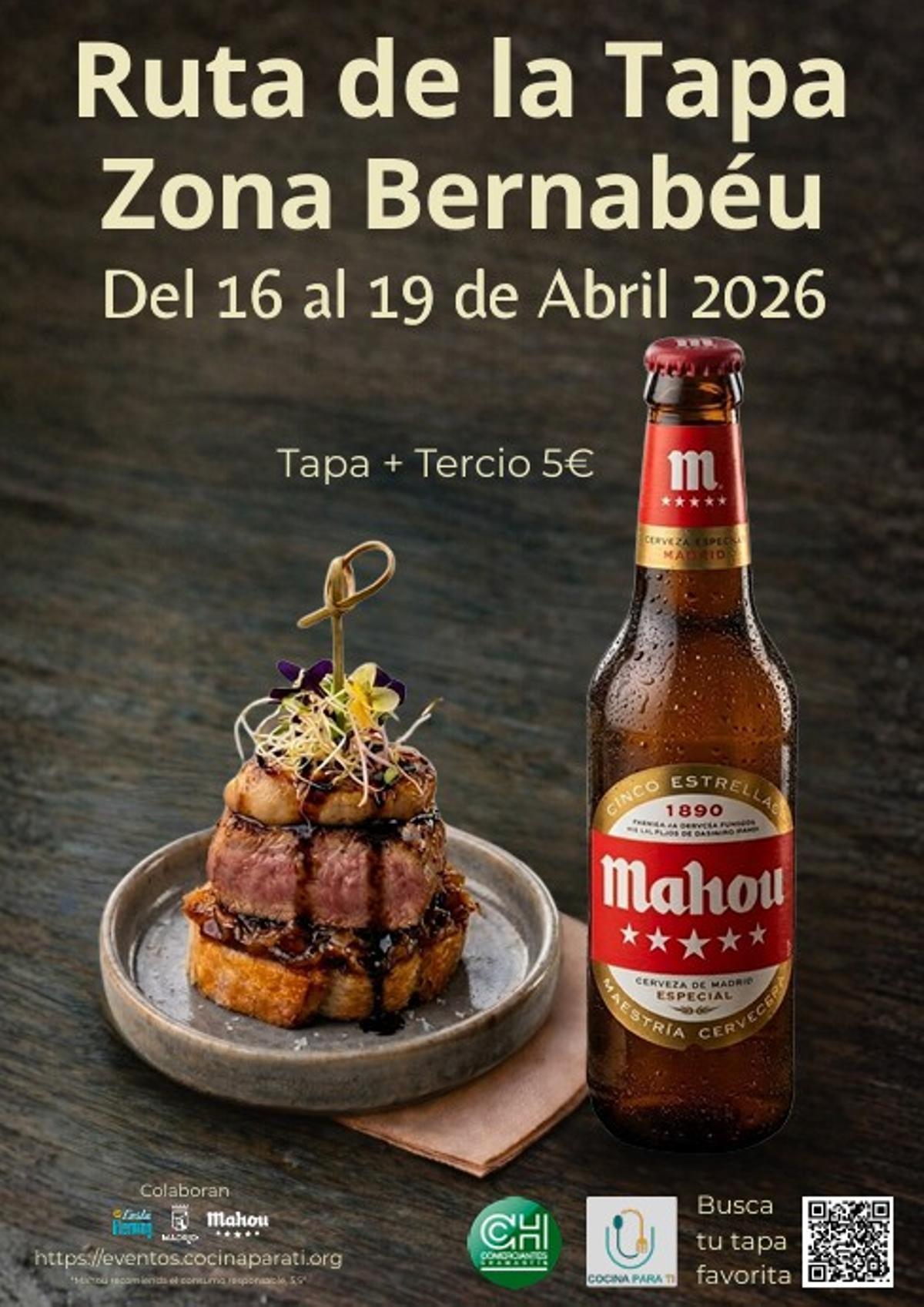 Ruta tapa Bernabéu en Chamartín.
