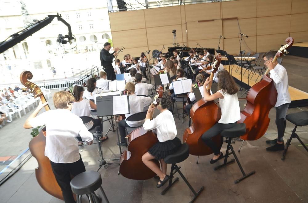 La Orquesta de Niños de la OSG, en María Pita