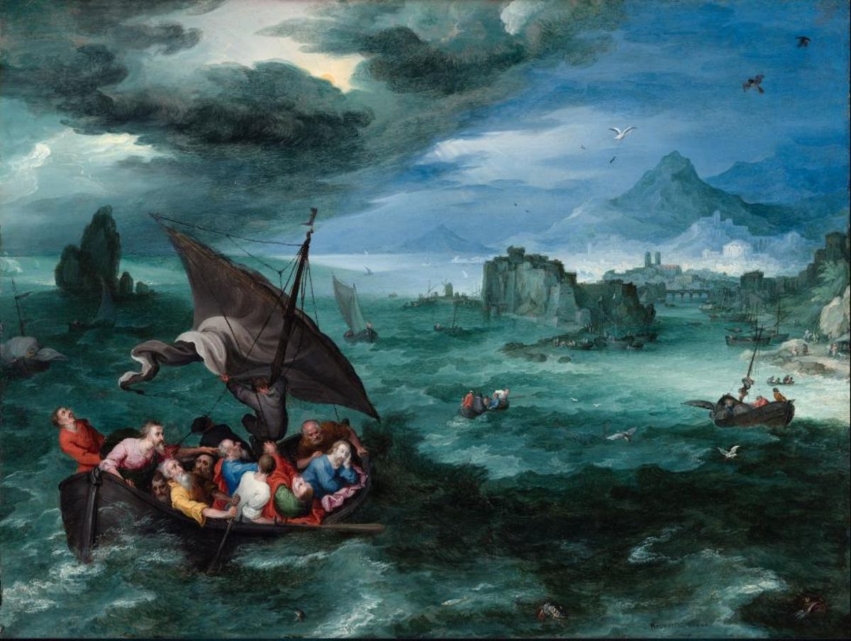 'Cristo en la tempestad del mar de Galilea' (1596), de Jan Brueghel el viejo.