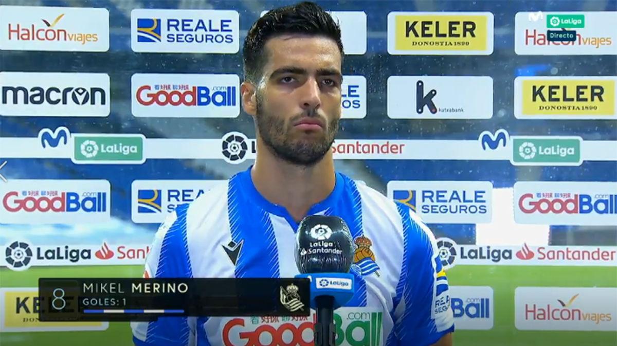 Merino: No ha dudado ni un momento en levantar el banderín, no sé si en el otro área habría dudado lo mismo