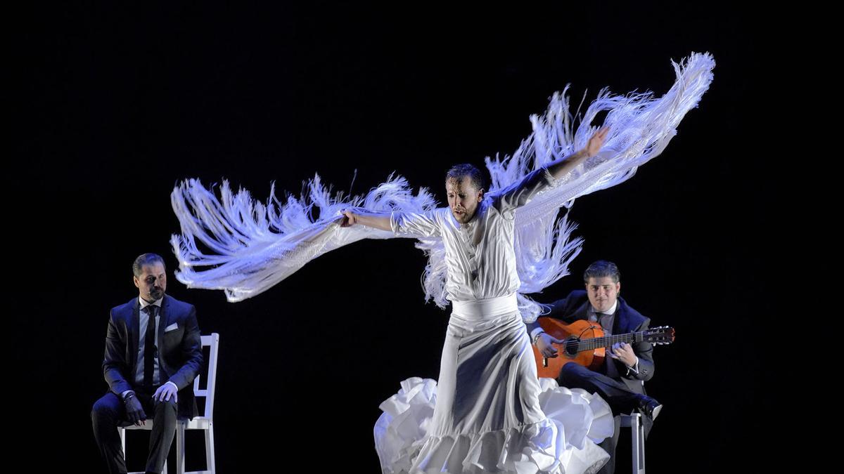 Miguel Liñán, durante una representación de ‘Baile de autor’.