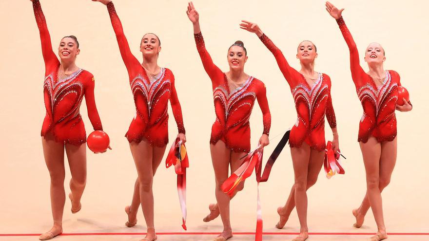 El conjunto español de gimnasia rítmica se sube al podio a ritmo de pasodoble