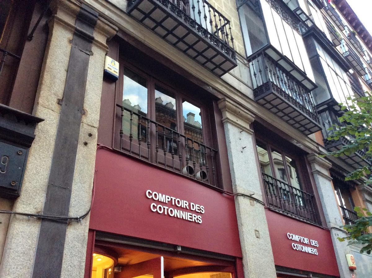 Los restos de los soportales en la actualidad.