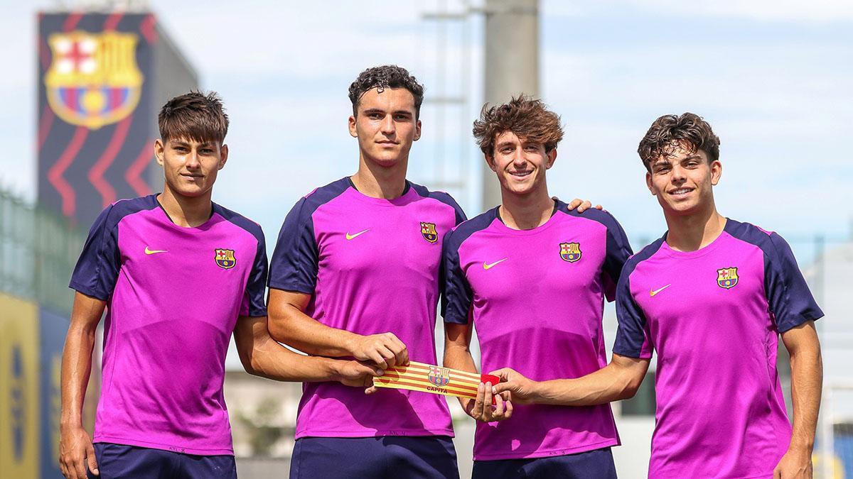 Álvaro Cortés asume la capitanía del filial blaugrana, y compartirá la responsabilidad del brazalete con Alexis Olmedo, Brian Fariñas y Xavi Espart.