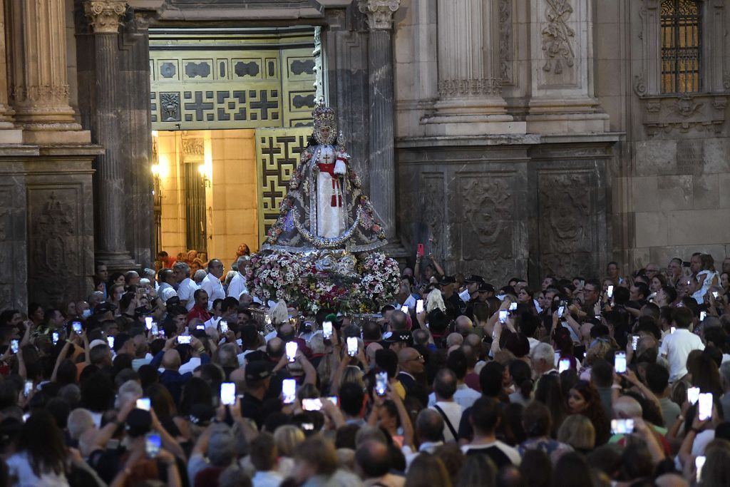 Bajada de la Virgen de la Fuensanta desde su Santuario hasta el templo catedralicio de Murcia