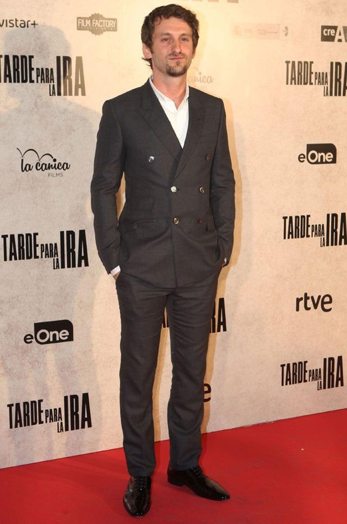 Raúl Arévalo, en el preestreno de 'Tarde para la ira' en Madrid