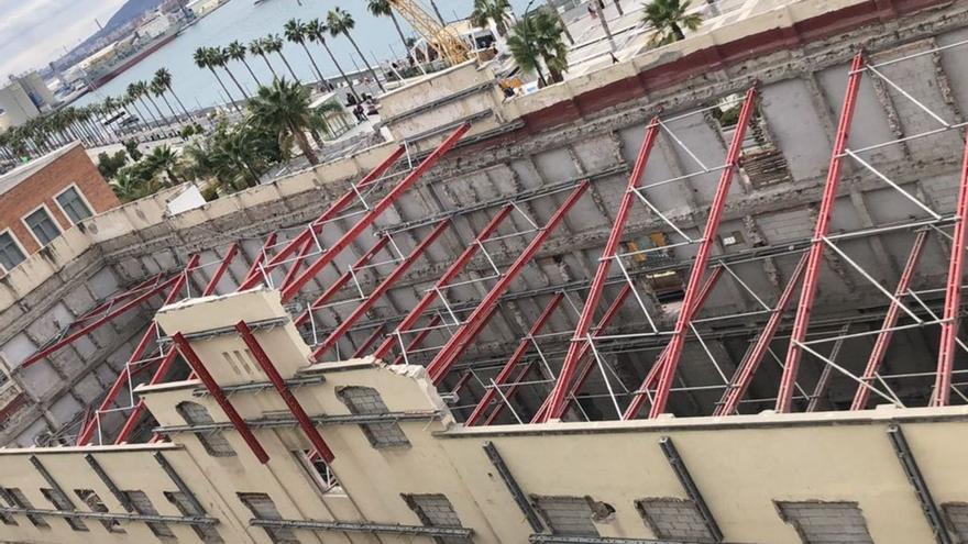 Obras en el edificio que ocupará Google en el Paseo de La Farola.