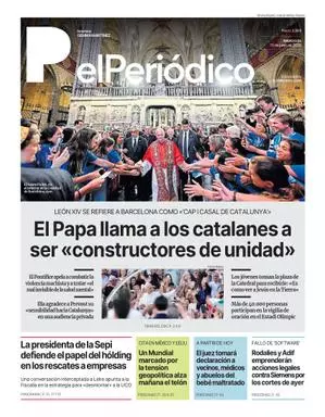 La portada de EL PERIÓDICO del 10 de junio de 2026