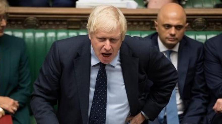 Boris Johnson, en el Parlamento británico.